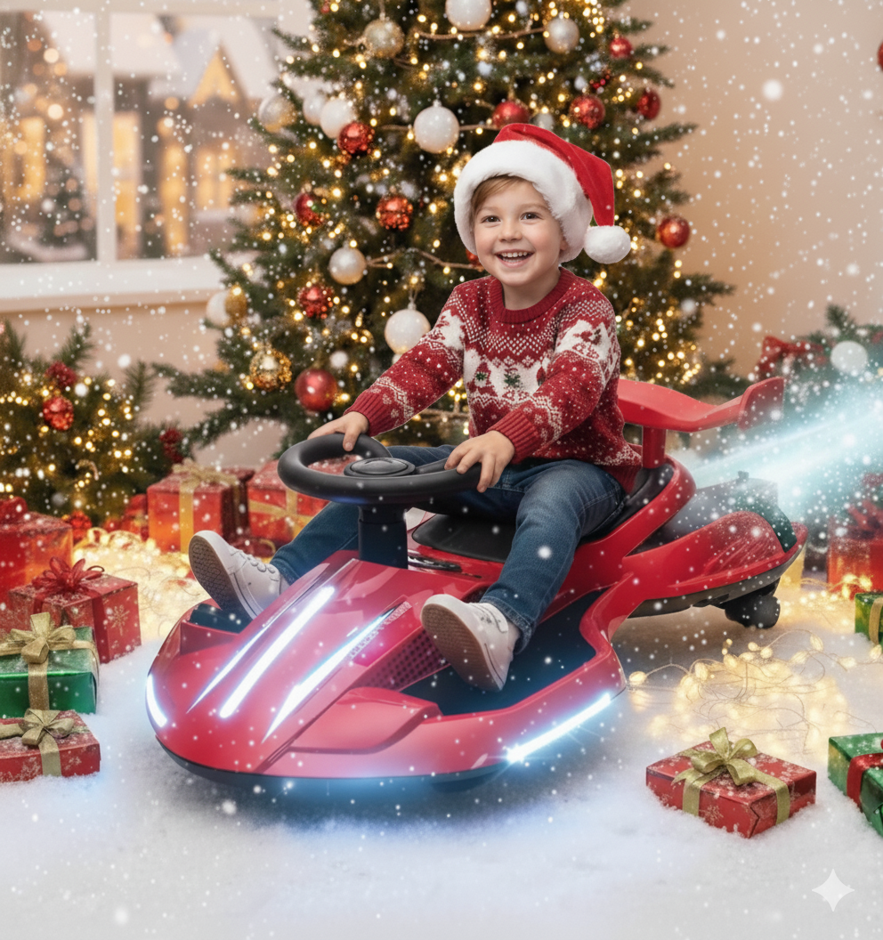 12V Electric Wiggle Car with Lights & Music